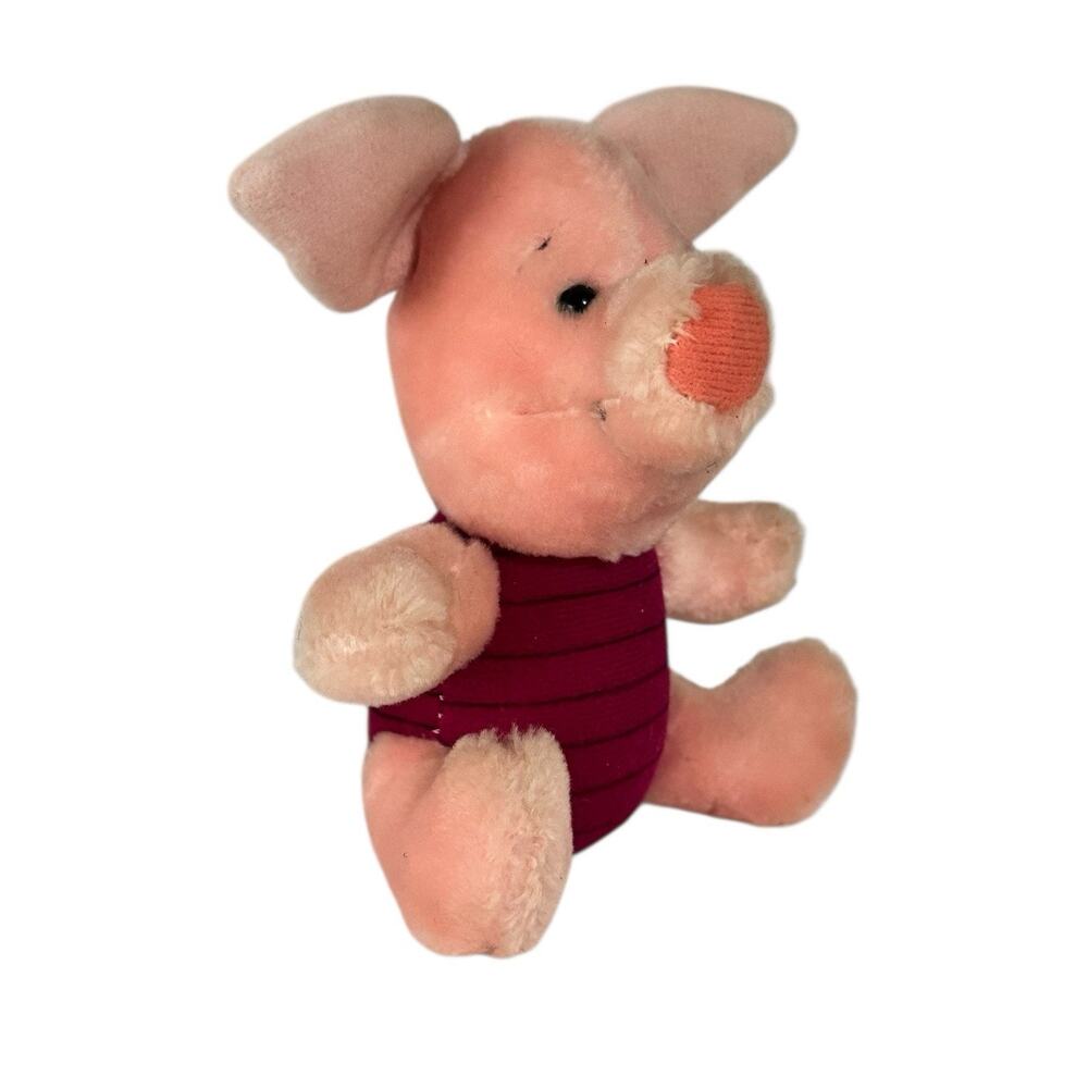Vintage Sears Disney Piglet Walt Disney 6” Plush Stuffed Animal Winnie The Pooh - Picture 2 of 6